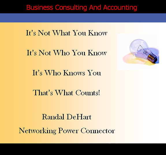 Fast Easy Accounting Strategic Contractors Bookkeeping Services Networking Power Connector Randal DeHart