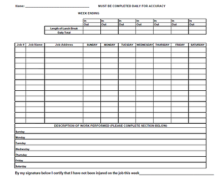 Time Calculator Sample From Fast Easy Accounting 206-361-3950