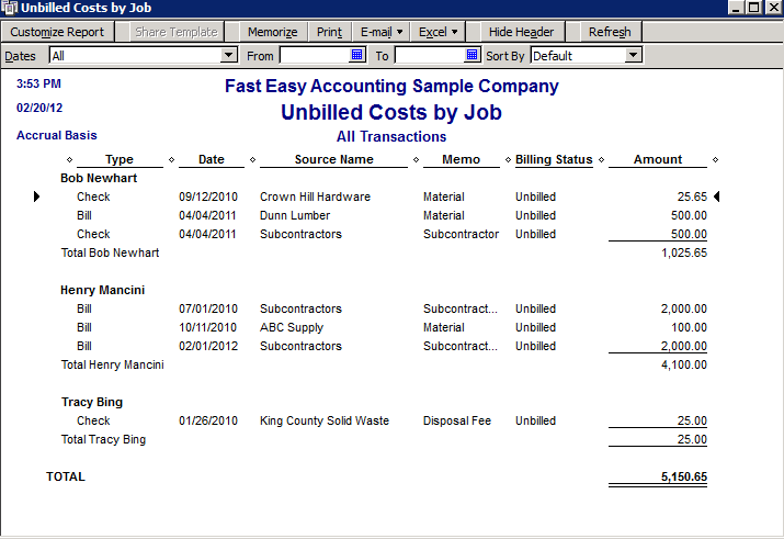 Fast-Easy-Accounting-Uses-QuickBooks-Unbilled-Costs-By-Job