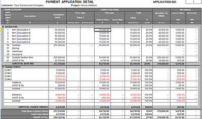 Payment Application Detail