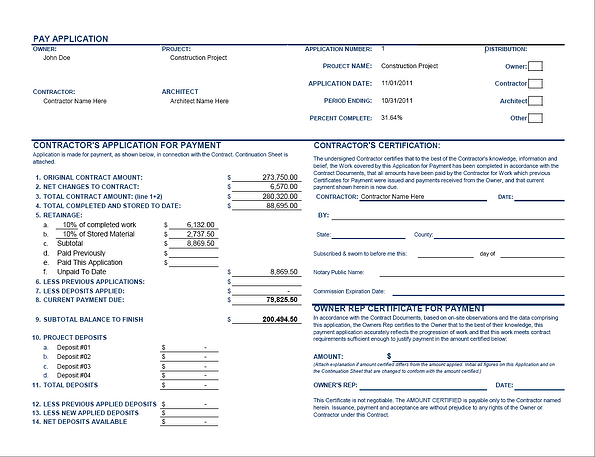 Fast Easy Accounting 206 361 3950 Contractors Bookkeeping Services Pay Application Summary