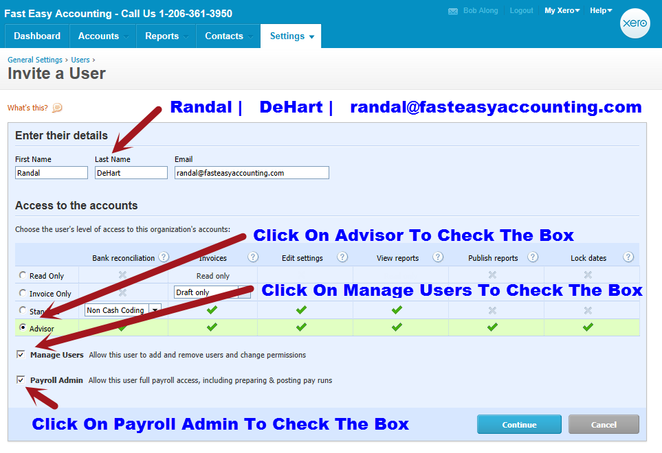Xero Accounting Add Advisor Fast Easy Accounting 206 361 3950 Setp 05