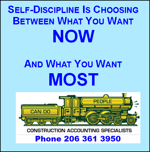 Fast Easy Accounting 206 361 3950 Contractors Bookkeeping Services Self Discipline