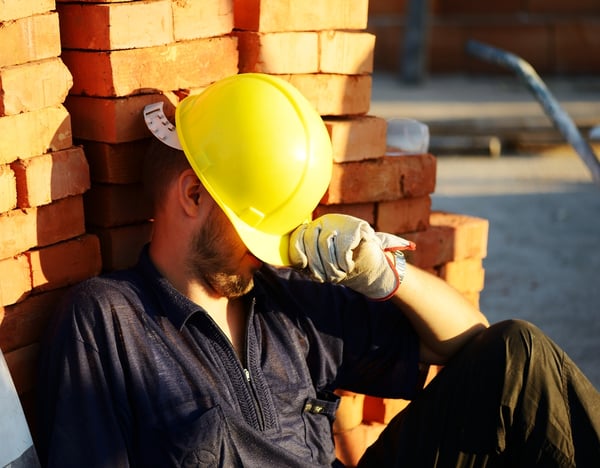 Workers on building construction site-1