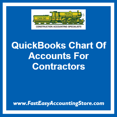 Electrical Contractor Chart Of Accounts