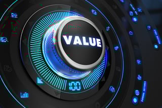 Value Controller on Black Control Console with Blue Backlight. Improvement, Regulation, Control or Management Concept..jpeg