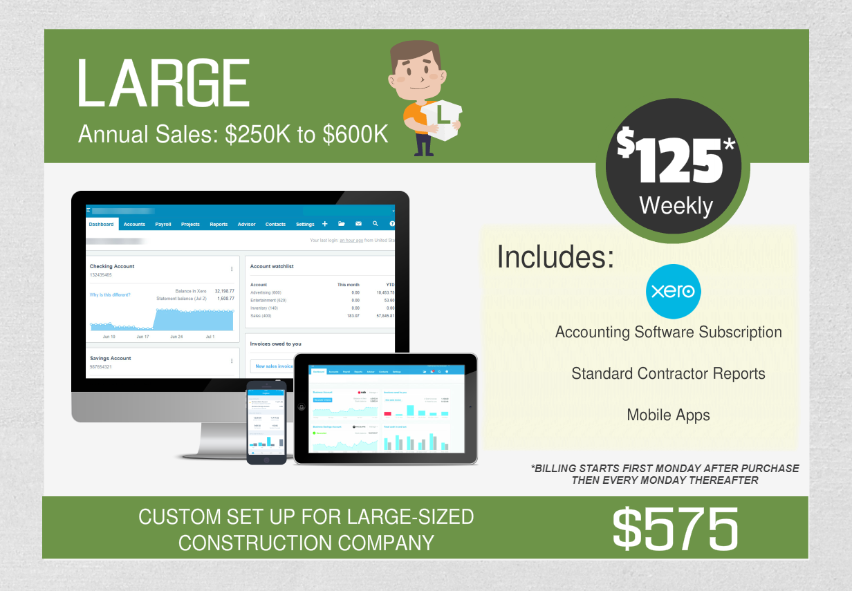 Xero Large Contractor
