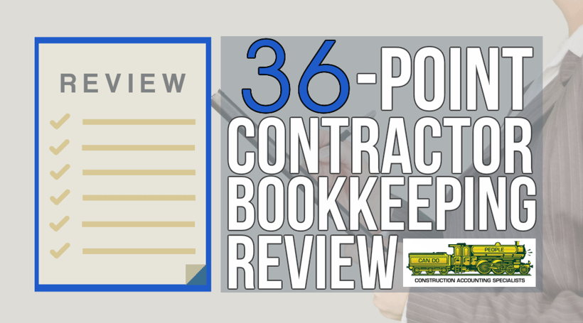 Contractor Bookkeeping Review
